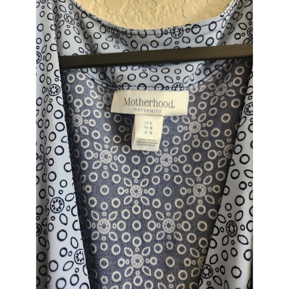 Motherhood Maternity Paisley Wrap Dress L - Picture 2 of 8